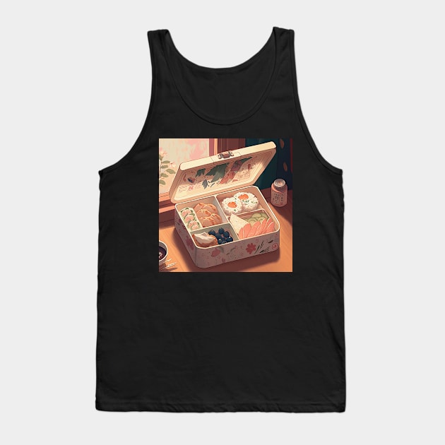 Anime Bento Box Aesthetic Tank Top by geekmethat